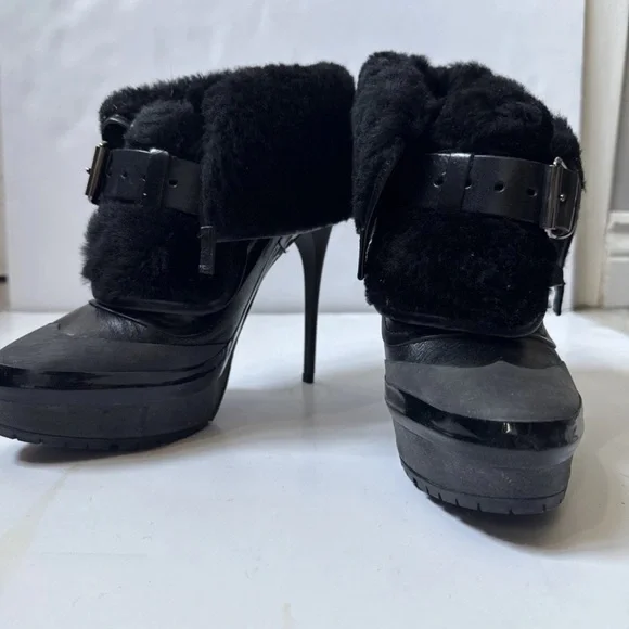 Burberry Prorsum Elegant Black High Heel Women's Shoe 38.5 - Picture 4 of 7